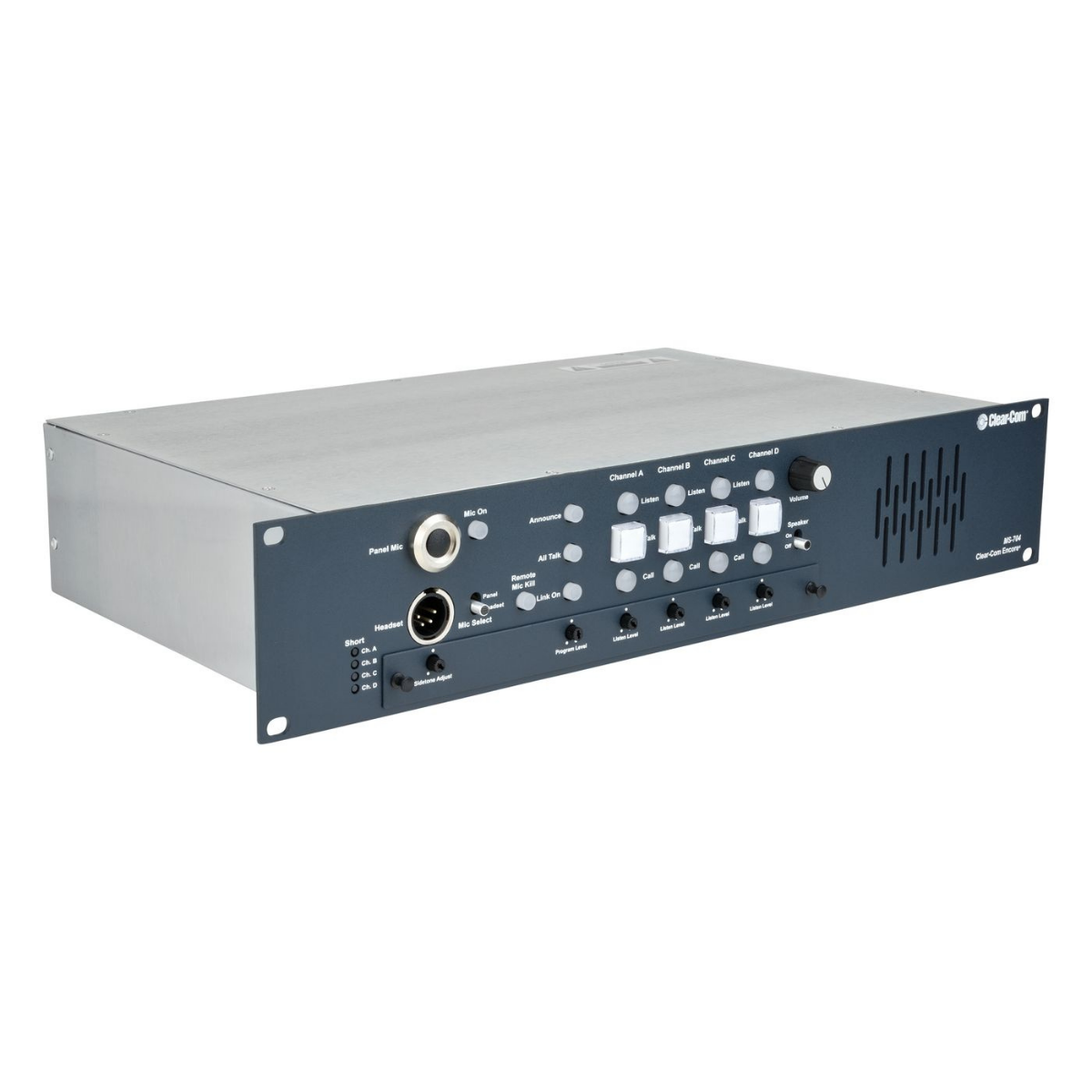 Clear-Com MS-704 4 Kanal Kulaklık Hoparlör Ana İstasyonu