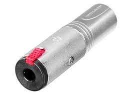 Neutrik NA3MJ XLR Erkek - 6,35 mm. Dişi Adaptör