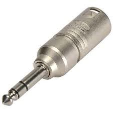 Neutrik NA3MP 3 Pin Dişi XLR Konnektör-1/4'' Çivi Jack Adaptör