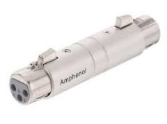 Amphenol AC3F3FW 3 Pin Dişi XLR-3 Pin Dişi XLR Uzatma Adaptörü