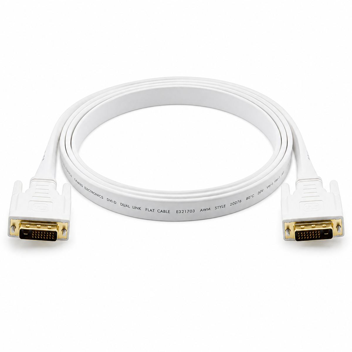 Kramer C-DM/DM/FLAT(W)-15 4,60 M (15 Ft) Flat DVI Kablo