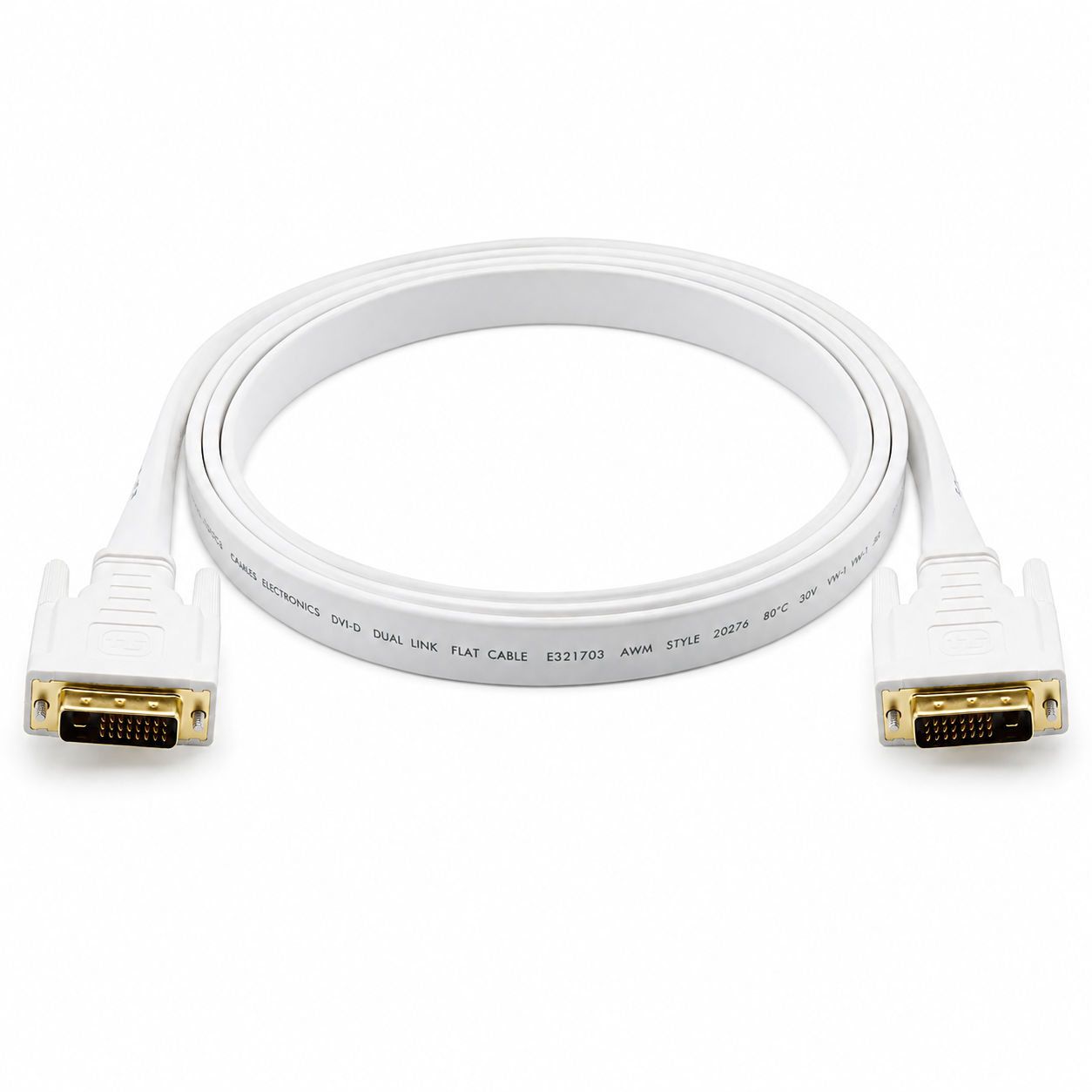 Kramer C-DM/DM/FLAT(W)-15 4,60 M (15 Ft) Flat DVI Kablo
