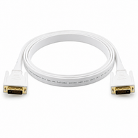 Kramer C-DM/DM/FLAT(W)-15 4,60 M (15 Ft) Flat DVI Kablo