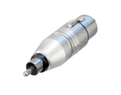 Neutrik NA2FPMM 3 Pin Dişi XLR - Erkek RCA Adaptör