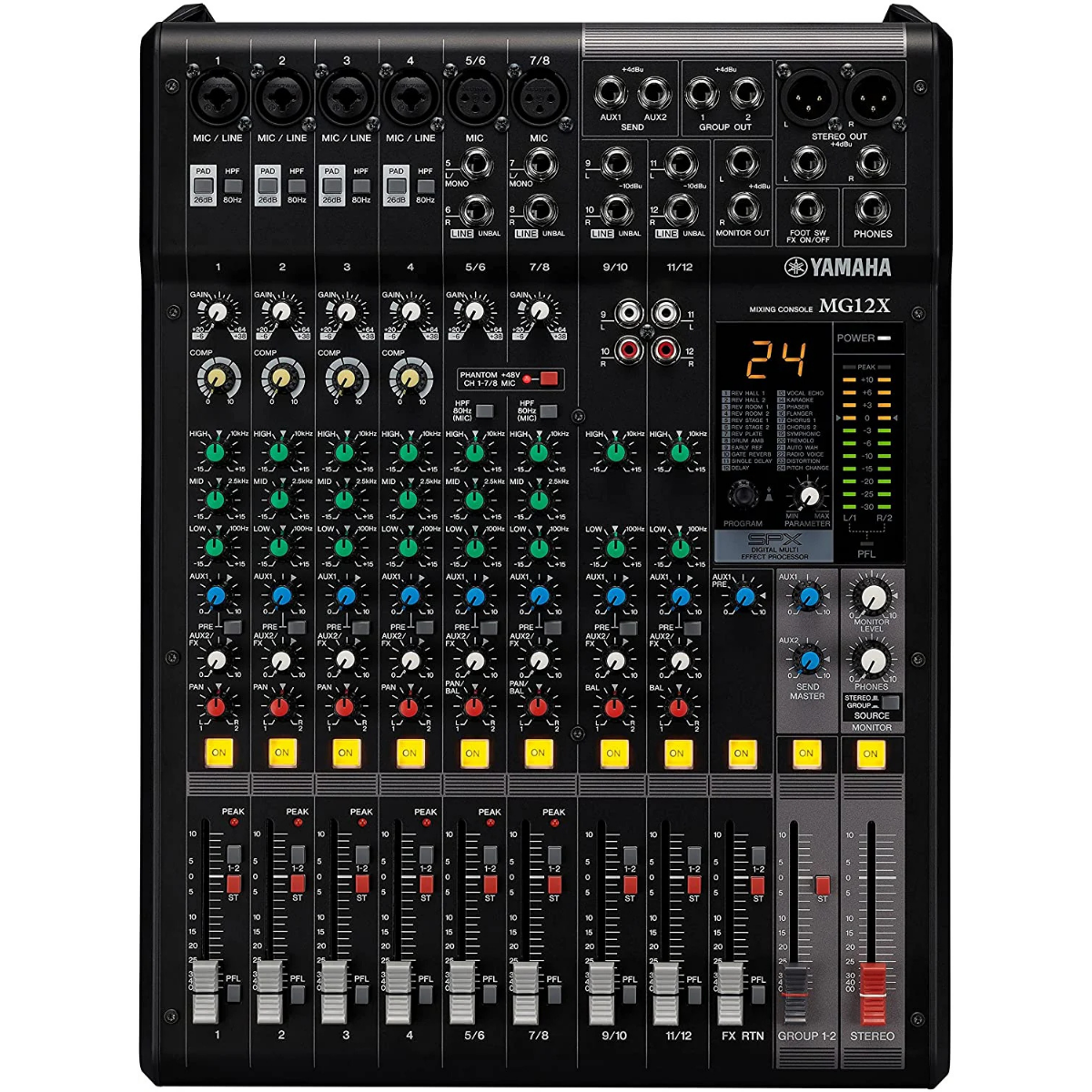 Yamaha MG12X CV 12 Kanal Deck Mikser