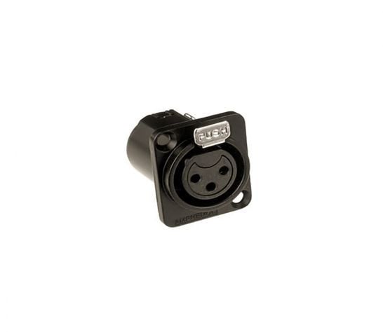 Amphenol AC3FDPV 3 Pin Şase Tipi Dişi XLR Konnektör