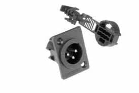 Amphenol AC3MDPI 3 Pin Şase Tipi Erkek XLR Konnektör
