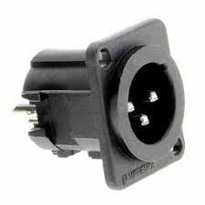 Amphenol AC3MDPI 3 Pin Şase Tipi Erkek XLR Konnektör