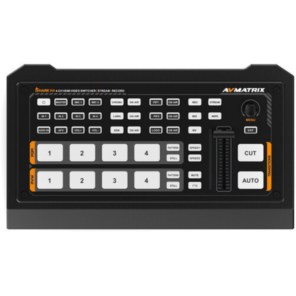 Avmatrix Shark H4 4 Kanal HDMI Canlı Yayın Mikseri