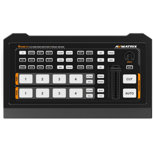 Avmatrix Shark H4 4 Kanal HDMI Canlı Yayın Mikseri