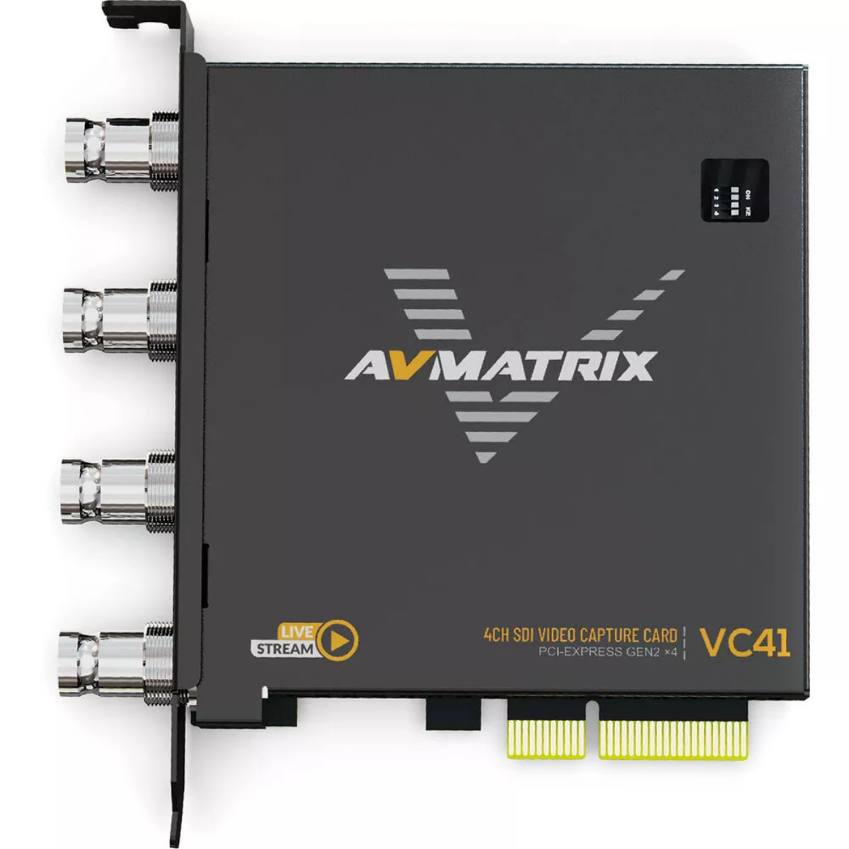 AVMatrix VC41 1080p 3G-SDI PCIE 4 Channel Capture Card