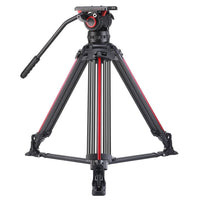 Miliboo M25DL Hidrolik Kafalı Profesyonel Alüminyum Tripod