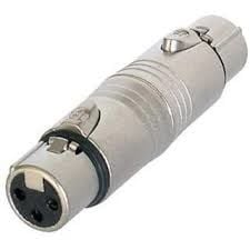 Neutrik NA3FF 3 Pin Kablo Tipi Dişi-Dişi XLR Adaptör