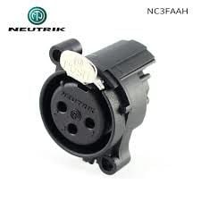 Neutrik NC3FAAH 3 Pin Şase Tipi Dişi XLR Konnektör