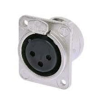 Neutrik NC3FDM3-L-1 3 Pin Şase Tipi Dişi XLR Konnektör