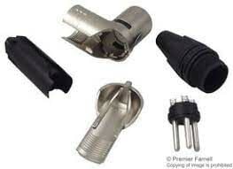 Neutrik NC3MRX 3 Pin L Tipi Erkek XLR Konnektör