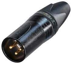 Neutrik NC3MXX-B 3 Pin Kablo Tipi Erkek XLR Konnektör