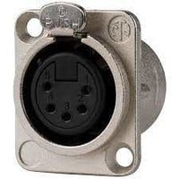 Neutrik NC5FD-L-1 5 Pin Şase Tipi Dişi XLR Konnektör