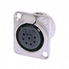 Neutrik NC7FD-L-1 7 Pin Şase Tipi Dişi XLR Konnektör