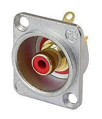 Neutrik NF2D-2 Şase Tipi Dişi RCA Konnektör (Kırmızı)