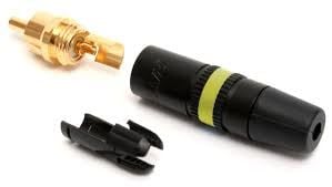 Neutrik Rean NYS-373-4 Erkek RCA Konnektör (Sarı)