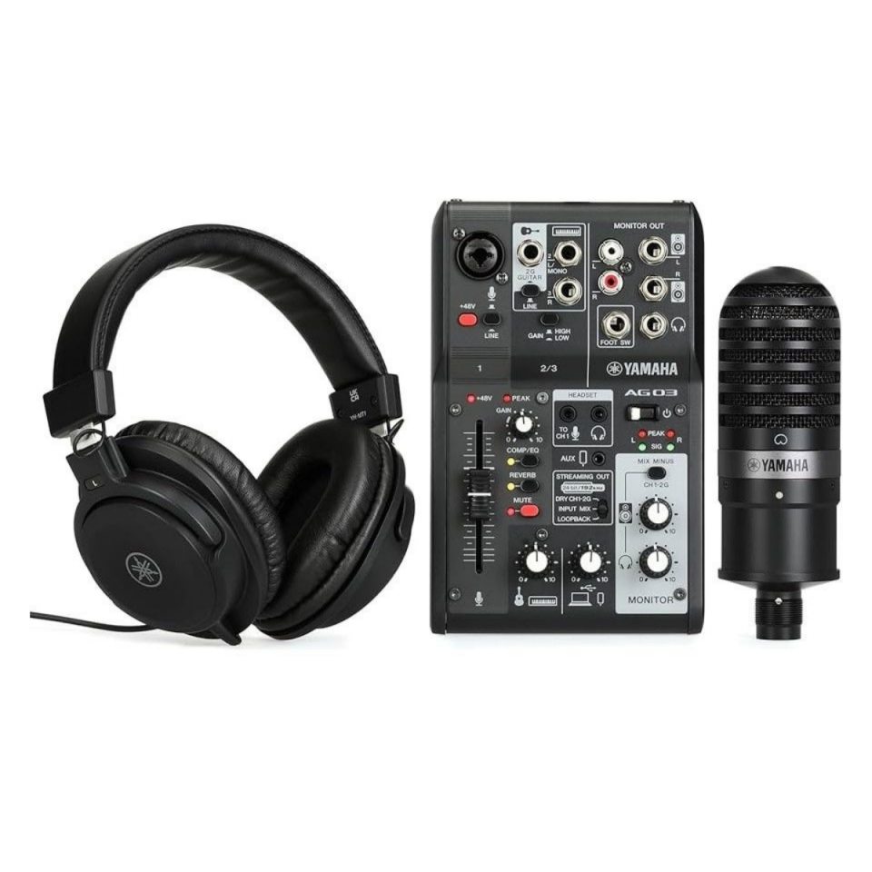 Yamaha AG03MK2B Lspk Canlı Yayın Paketi
