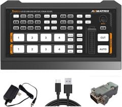 Avmatrix SHARK S4 4-Kanal HDMI/SDI Multi-Format Canlı Yayın Mikseri