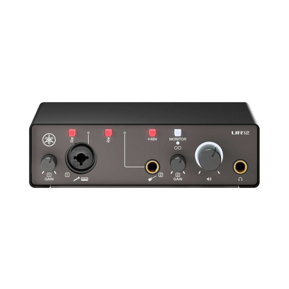 Yamaha UR12 MK3 Tek Kanal Ses Kartı (Siyah)