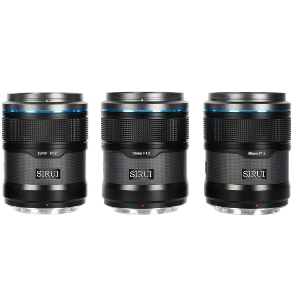 Sirui Sniper F1.2 APS-C Autofocus Sony E Mount 3'lü Lens Kiti (Siyah)