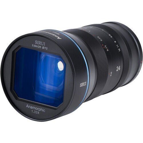 Sirui 24mm F2.8 1.33x APS-C Anamorfik Lens (Fuji X Mount) – Profesyonel Video Lens | 2 Yıl Türkiye Distribütör Garantili