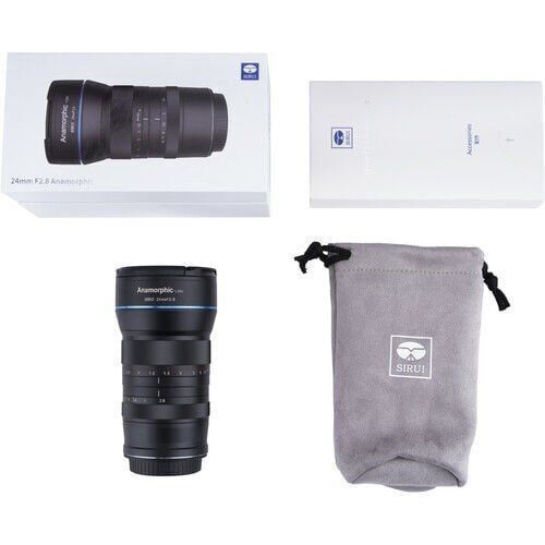 Sirui 24mm F2.8 1.33x APS-C Anamorfik Lens (MFT Mount) – Profesyonel Video Lens | 2 Yıl Türkiye Distribütör Garantili