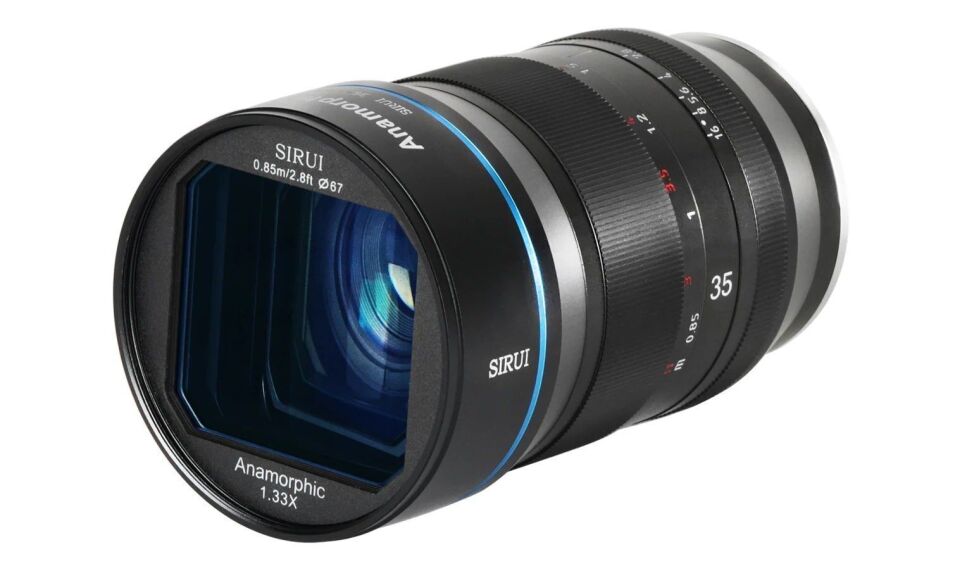 Sirui 35mm F1.8 1.33x APS‑C Anamorfik Lens (MFT + E Mount Adaptör) – Profesyonel Sinema Lens