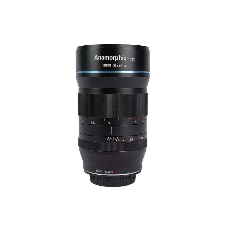 Sirui 35mm F1.8 1.33x APS‑C Anamorfik Lens (MFT + E Mount Adaptör) – Profesyonel Sinema Lens