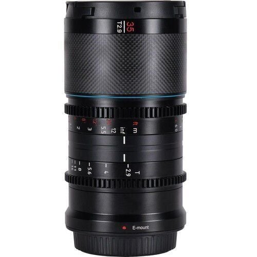 Sirui Saturn 35mm T2.9 1.6x Full-Frame Karbon Fiber Anamorfik Lens (RF Mount, Mavi Flare)