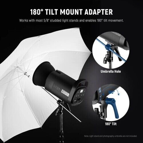 S101-400W Pro Profesyonel Stüdyo Flaşı (Tek)