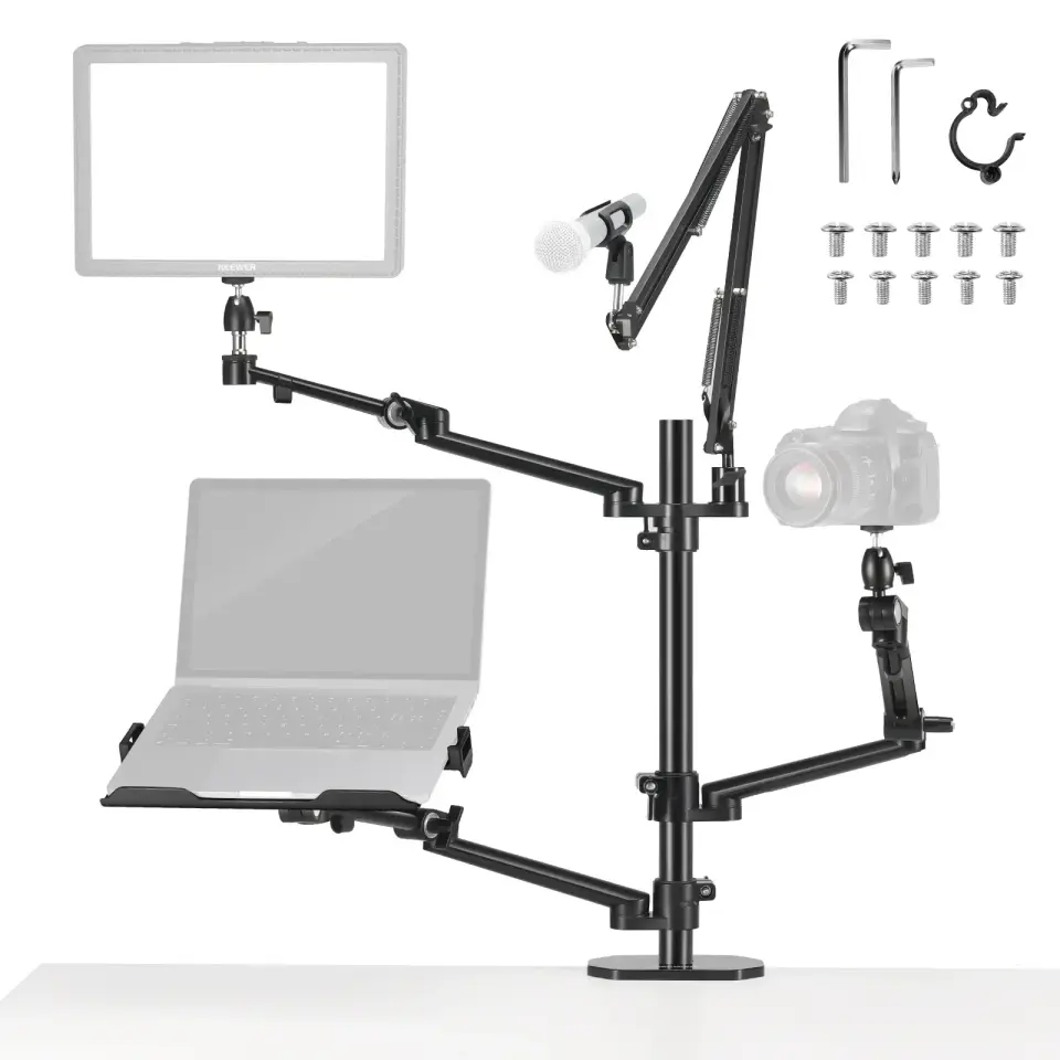 Neewer DS007 Dört Kollu Masaüstü Yayıncı Standı