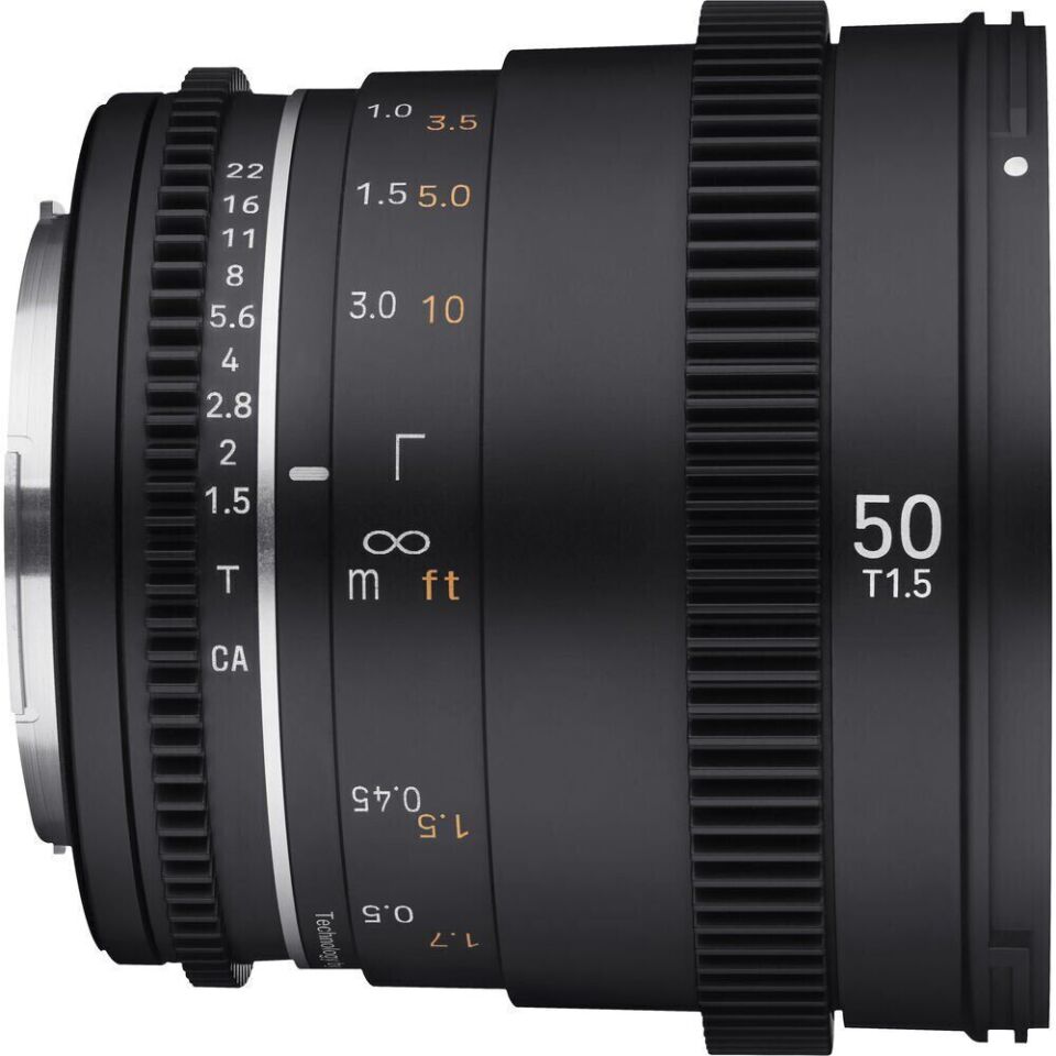 Samyang 50mm T1.5 VDSLR MK2 Cine Lens (Sony E Mount)