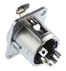Neutrik NC4FD-L-1 4 Pin Şase Tipi Dişi XLR Konnektör