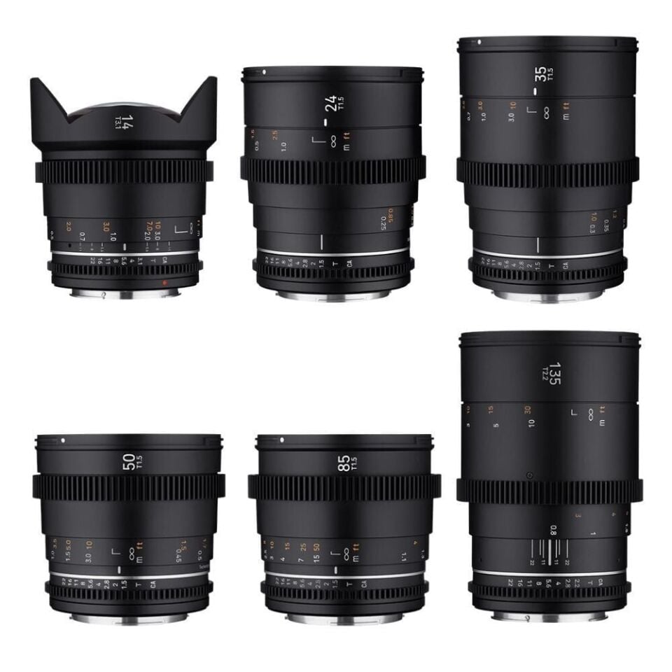 SAMYANG 14/24/35/50/85/135 VDSLR MK II 6'lı Sine Lens Seti (Sony E)