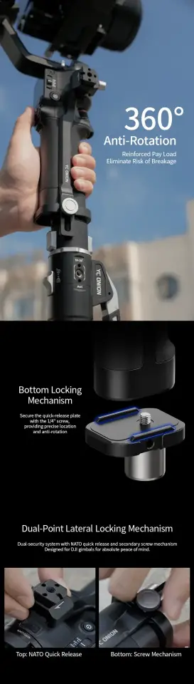 YC Onion Telescopic Extension Tube& RS Pro Connection Kit