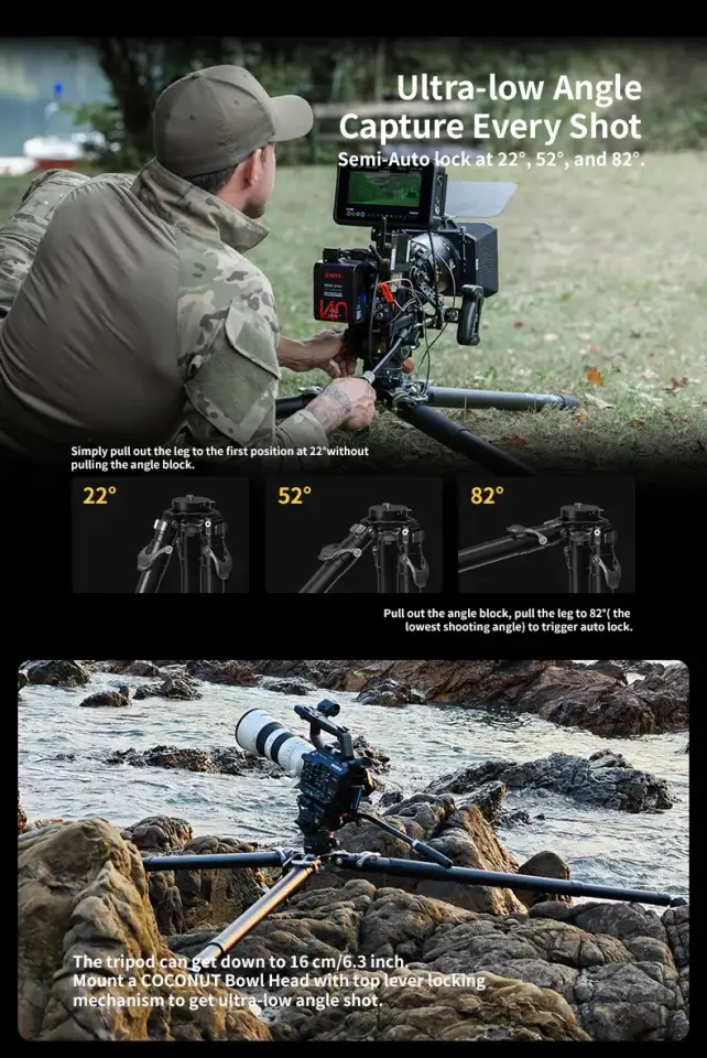 YC Onion Pineta & CB7 Cedar Fluid Head Karbon Fiber Tripod Kit