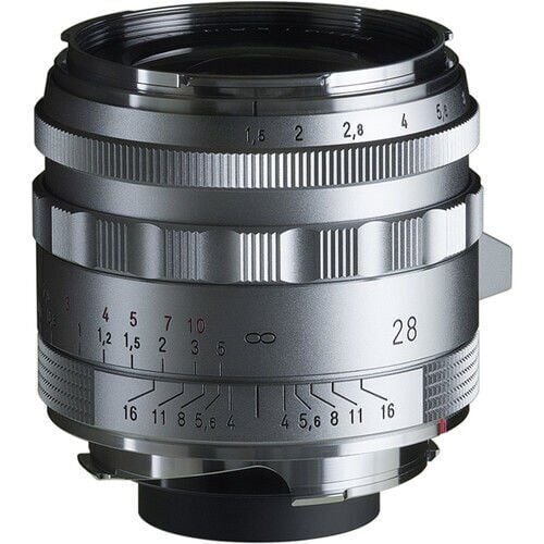 Voigtländer Nokton 28mm F1.5 Vintage Line II VM Leica M Mount (Gümüş)