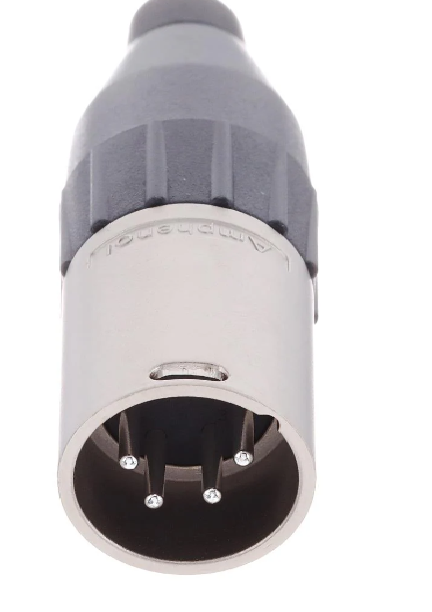 Amphenol AC4M 4 Pin Kablo Tipi Erkek XLR Konnektör
