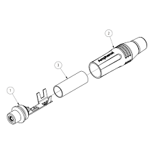 Amphenol ACJR-BLK Kablo Tipi Dişi RCA Konnektör