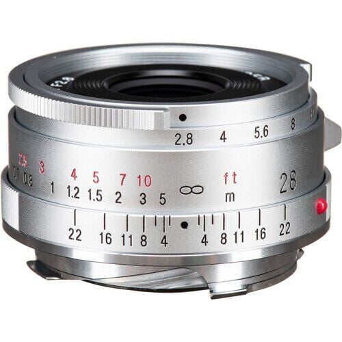 Voigtländer Color-Skopar 28mm F2.8 Aspherical Type II Leica M Mount Lens (Gümüş)