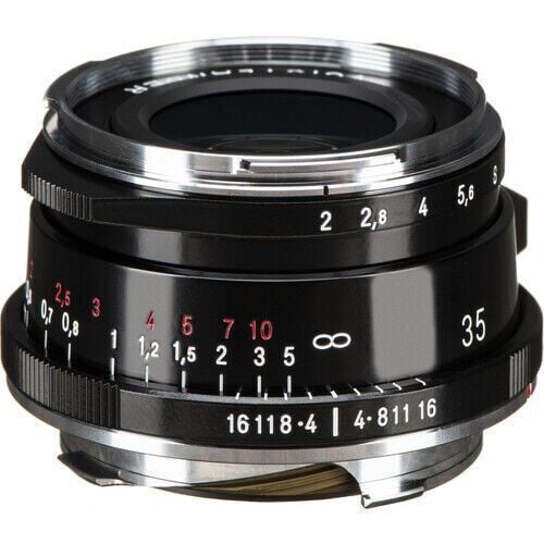 Voigtlander Ultron Vintage 35mm F2.0 Aspherical Type II VM Leica M Mount Lens (Siyah)