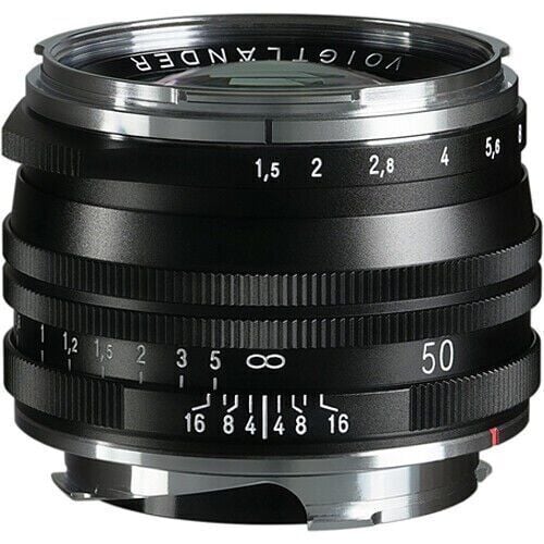 Voigtländer Nokton 50mm F1.5 Aspherical II MC VL VM Leica M Mount Lens (Siyah)