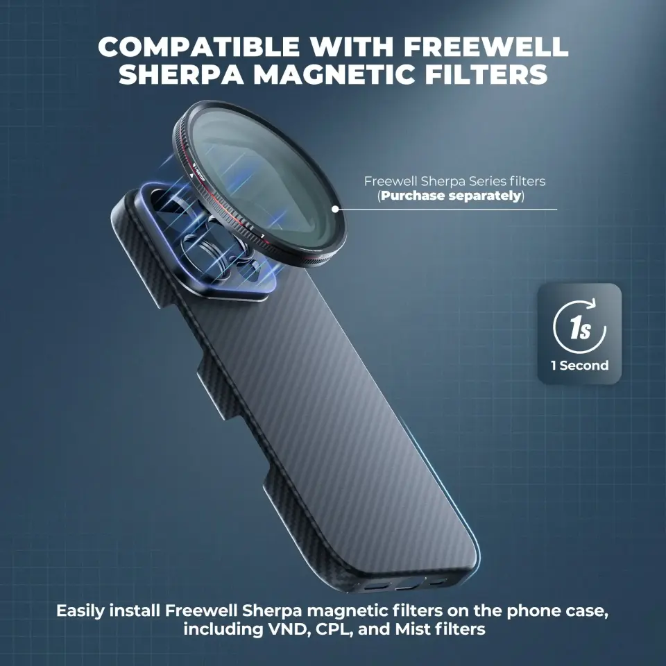 Freewell Pro Filmmaker iPhone Case iPhone 16 PRO MAX - 17mm Mount