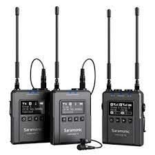Saramonic UwMic9S Kit 2 (RX)+(TX+TX) Kablosuz Yaka Mikrofonu