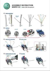 Neutrik NE8FDY-C6 Şase Tipi Cat 6 Konnektör